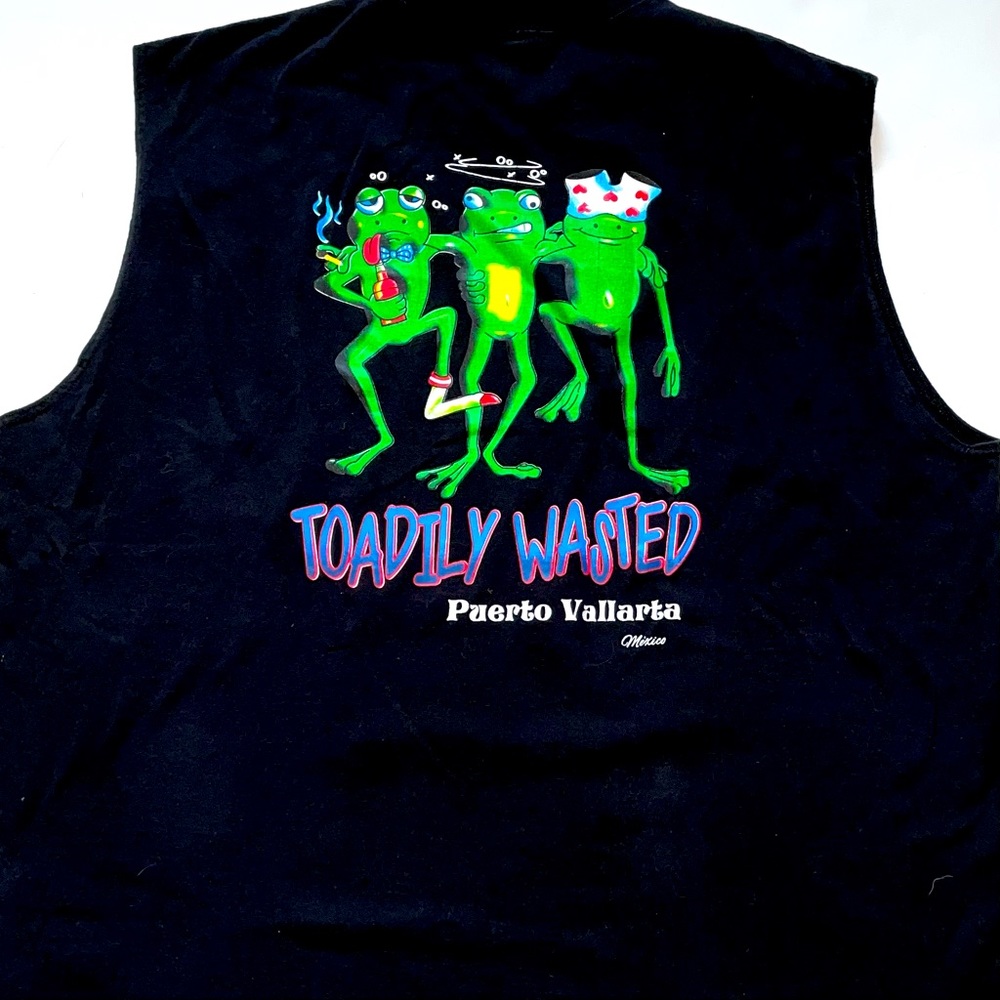 YAZBEK TOADILY WASTED Puerto Vallarta Tee Size:2XL